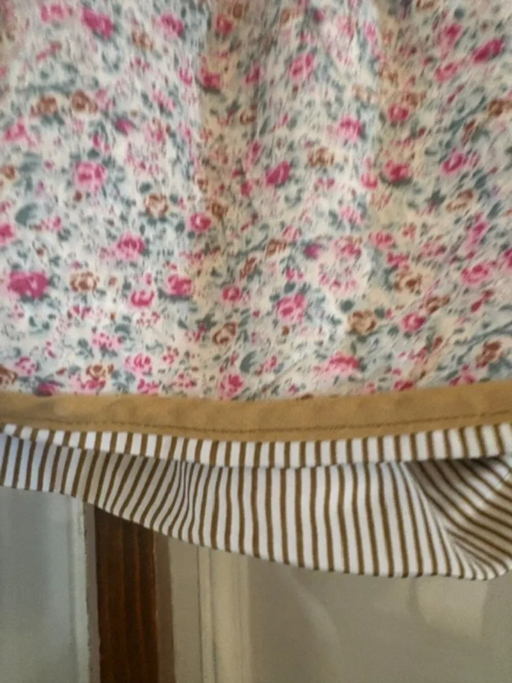 We the Free Floral Shorts with Brown Piping, Size XS